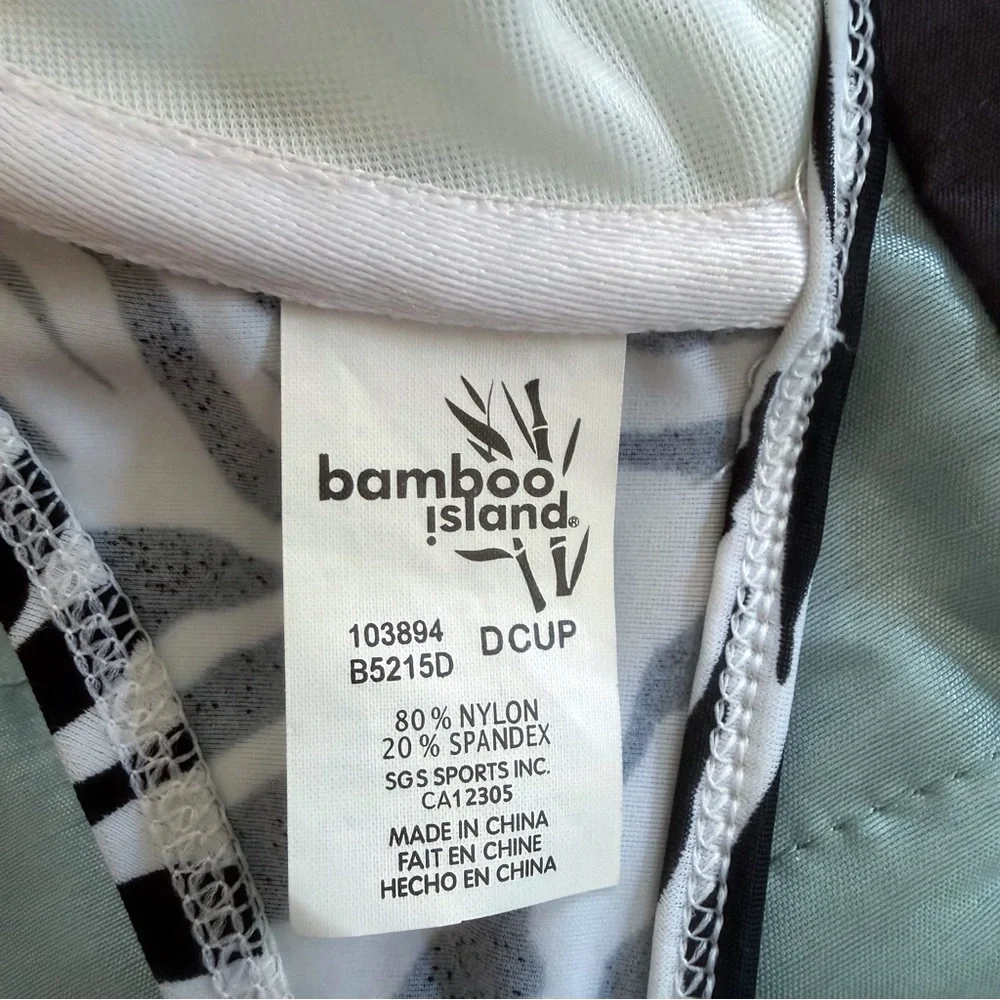 Bamboo Island- Swim Bikini- Zebra Print (Small bottoms/ D cup underwire top) - Picture 9 of 10